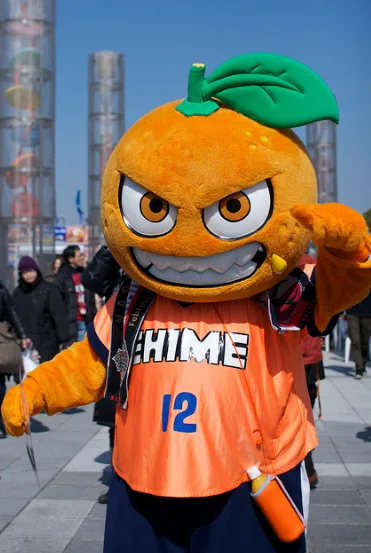 Быстрый изготовленный на заказ; футбольной тематики спортивный orange картонные талисманные костюмы Взрослый размер костюм Экспресс