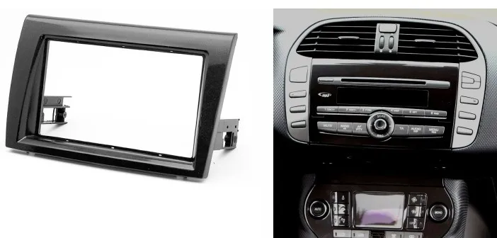 Двойной Din фасции для Fiat Bravo Радио DVD стерео панель тире установка CD отделка комплект рамка пластина рамка
