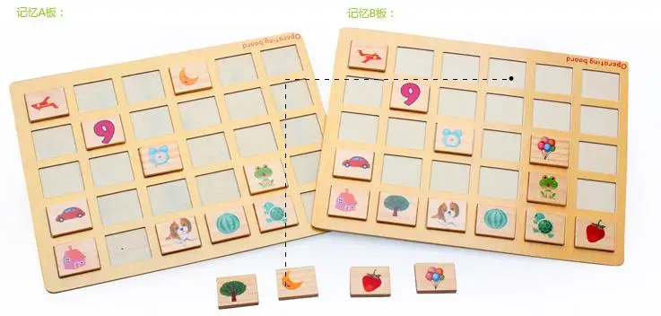 Правое полушарие памяти деревянная игра 80 шт конструктор домино игрушка детская развивающее домино блок игрушки детские блоки памяти игры