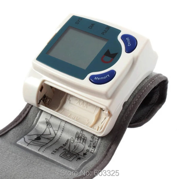 ЖК-дисплей Автоматический цифровой прибор для измерения артериального давления на запястье прибор для измерения артериального давления