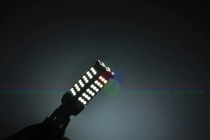 Autoec T20 7440 7443 WY21W W21/5 Вт 1210 3528 102 SMD LED W5W автомобиля сигнал поворота свет лампы авто белый DC12V 100X# LD02