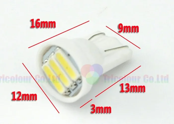 AutoEC T10 W5W 3 светодиодный SMD7014 168 194 автомобильные лампы лампочка 12 V 300 шт.; ; детское нижнее белье# LB75