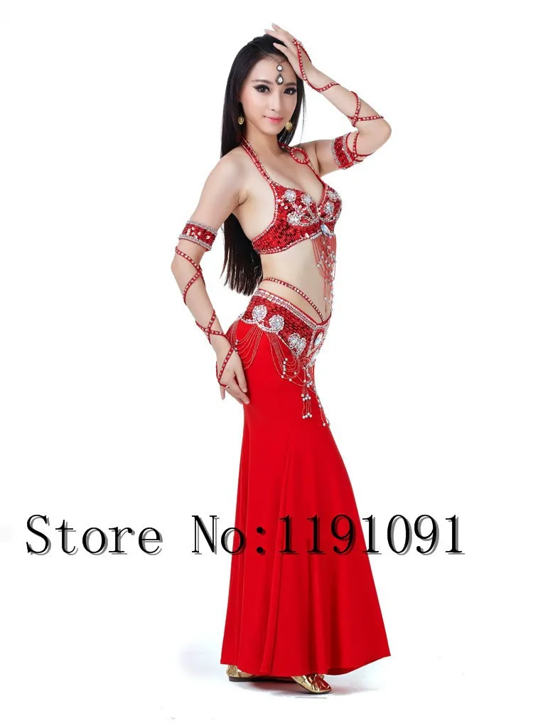 Одежда для индийского беллиданса, 3 компл. Размера S / M / L, 10 цветов 700#