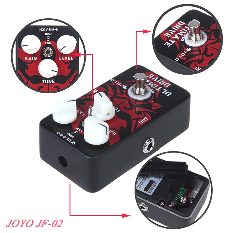 JOYO JF-02 Ultimate Drive педаль для гитарного эффекта овердрайв аксессуары для гитары