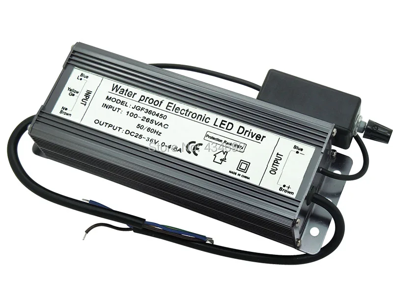 IP67 Водонепроницаемый 150 W светодиоидная лампа с регулируемой яркостью электронный светодиодный драйвер DC25V-36V 0-4.5A Питание/конвертер Трансформаторы