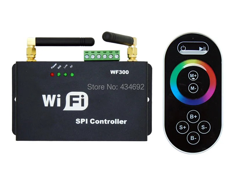 DC5-24V wifi контроллер SPI TOUCH RF пульт дистанционного управления для LPD 6803 Dream цветные светодиодные полосы, управляемые IOS или Android система телефона