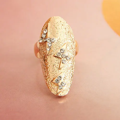 Корейские модные кольца со стразами и кристаллами, регулируемые женские кольца для ногтей из золота и серебра, 50 шт./партия, J256