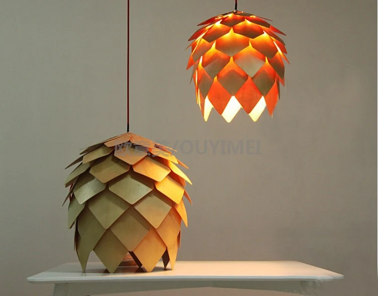 Aliexpress.com : acquista moderno legno chip lampada lampadario ... Lampadario ikea