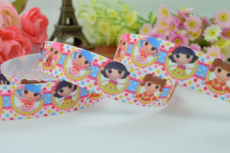 DUWES 7/" 22 мм с принтом в горошек grosgrain ленты, hairbow DIY ручной работы одежда материалы 50 ярдов OEM