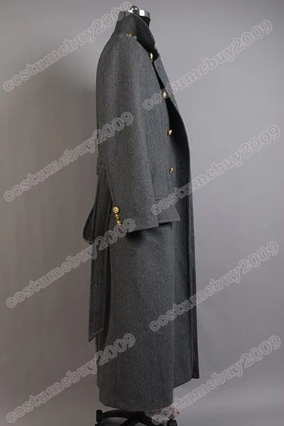 Torchwood Doctor Captain Jack Harkness Jacket Wool Coat Costume Grey Ver10