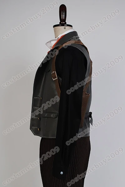 Bioshock Infinite Booker DeWitt Косплей Костюм Человек Черный Полный комплект