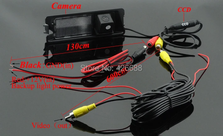 HD Автомобильная камера заднего вида для Kia K2/для Kia Rio Sedan(2011-2012) PC1363 HD чип ночного видения водонепроницаемый