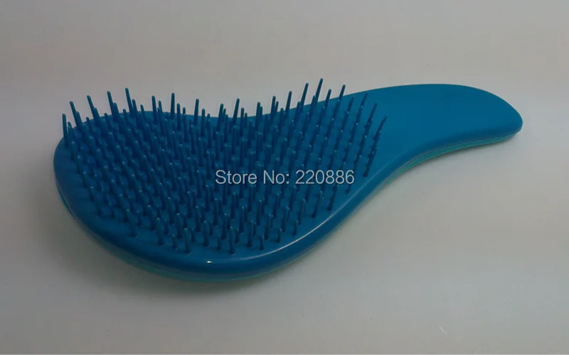 Detangler щетка для волос щетка для распрямления волос GIC-HB501B Бирюзовый Цвет Мягкая щетина