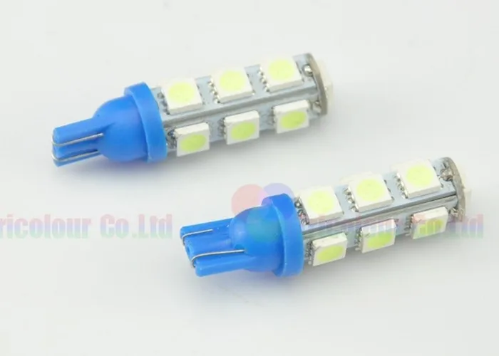 AutoEC 50 X T10 13 светодиодный smd 5050 158 168 194 w5w авто светодиодный сочного, индикаторная лампа фонарь освещения номерного знака 7 видов цветов DC12V# LB94