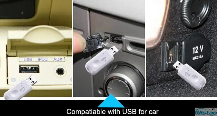 Bluetooth беспроводной приемник USB аудио приемник стерео Bluetooth 4,0 для USB усилитель динамик музыкальный конвертер Белый