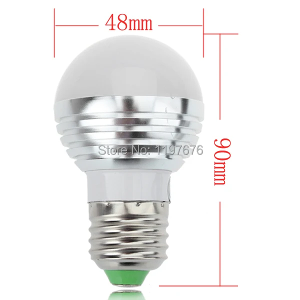 3 Вт B22 E27 GU10 MR16 E14 RGB светодиодные лампы 16 Цвет Изменение лампа 85-265 В RGB контроллер для домашней партии decorationr DHL Бесплатная доставка