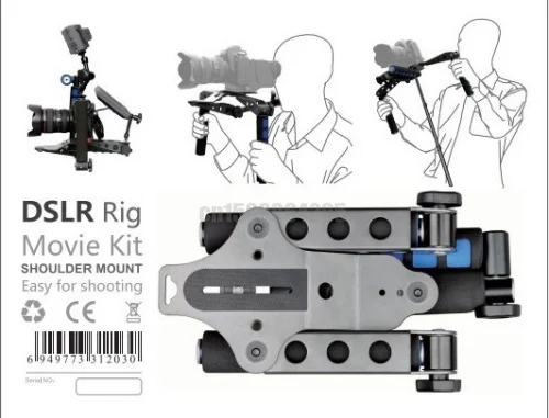DSLR Rig фильм Комплект плеча держатель легко для 5d2 7d 60d AG-HMC163MC съемки камеры/DV