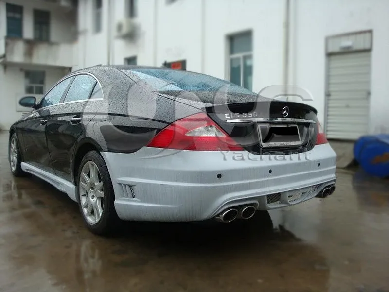 FRP стекловолокно WI стиль задний бампер подходит для 2005-2009 MB W219 CLS класс