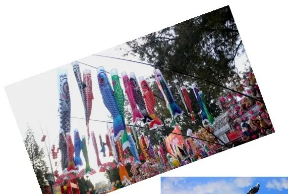 Карп рыбный флаг Карп carousingly koinobori 40 см-1,5 м 1 комплект(5 цветов+ кисточка