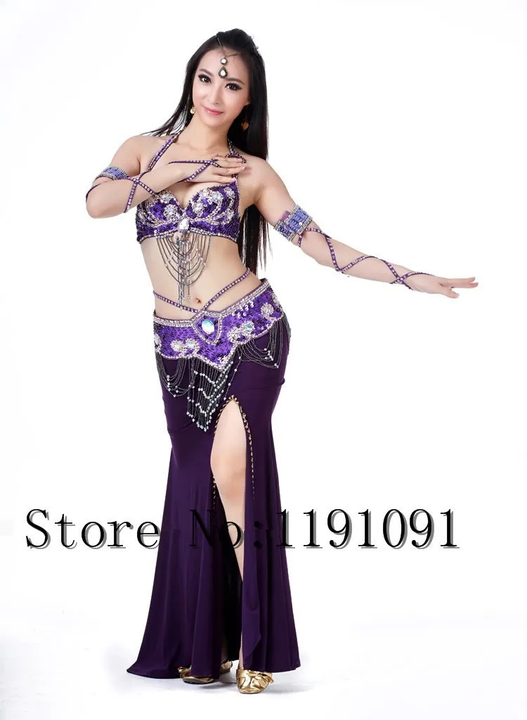 Одежда для индийского беллиданса, 3 компл. Размера S / M / L, 10 цветов 700#