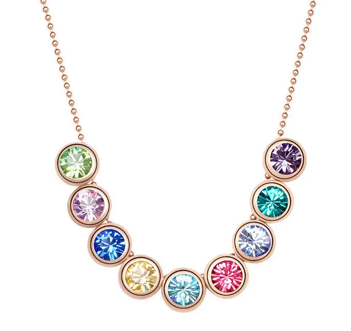 SHDEDE австрийский кристалл от Swarovski женское ожерелье с подвеской высокое качество Стразы колье винтажное модное ювелирное изделие-5182