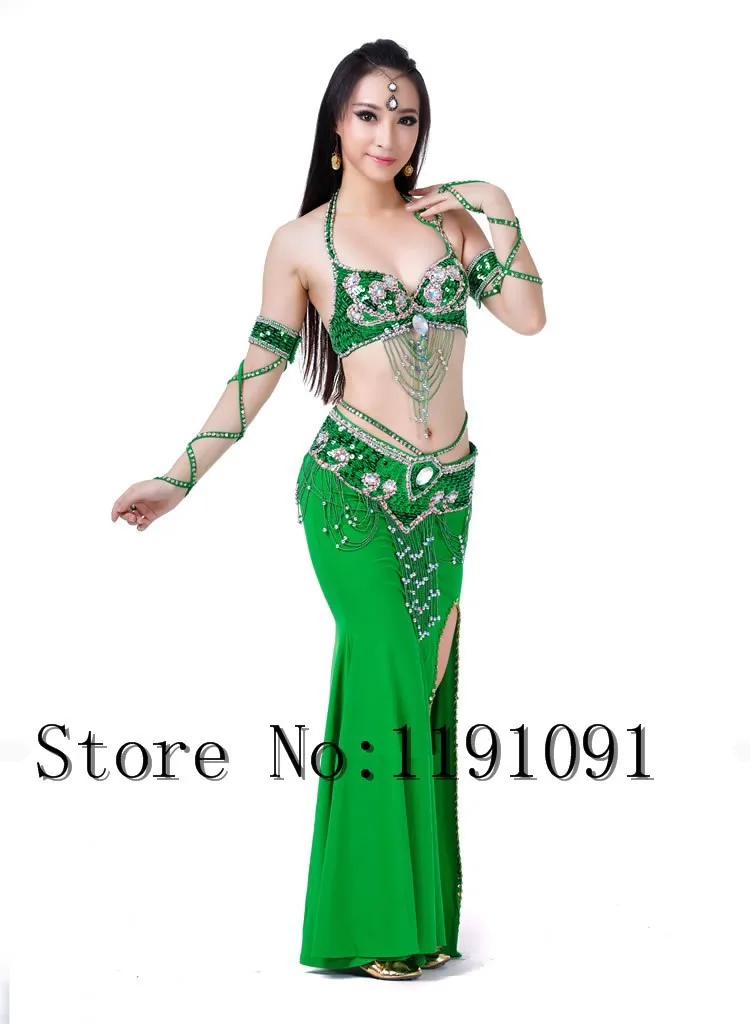 Одежда для индийского беллиданса, 3 компл. Размера S / M / L, 10 цветов 700#
