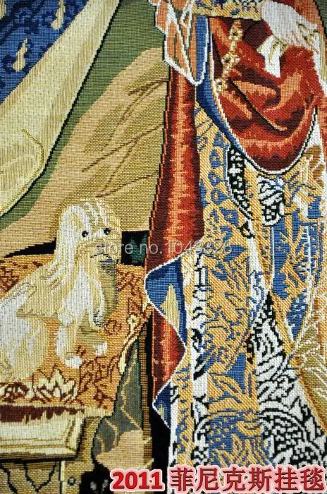 Серия Unicorn-noblelady платье для женщин большого размера 165*139 см декоративная ткань jacauard средневековый настенный гобелен PT-76