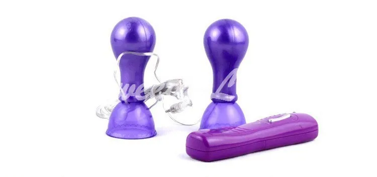 BAILE 7 Speed Purple Sex Nipple Play Pleasure Massage Stimulation Suction Vibrator Cups Adult Sex Product New 2014 Free Shipping (3)