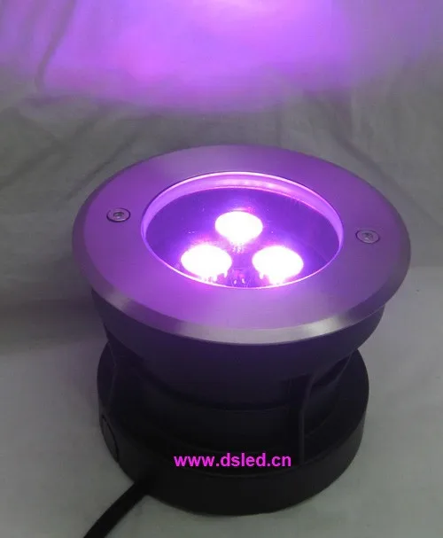 CE, хорошее качество, 9 Вт RGB LED подземный свет, RGB LED похоронены света, DMX совместимы, DS-11S-13-9W-RGB, 12 В DC