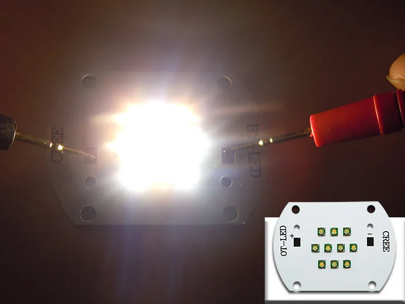 Дешевые 30 Вт CREE XP-E XPE белый(5 шт.) 6000 К+ теплый белый(5 шт.) 3000 К светодиодный излучатель света DC 30-36 В 1000a высокое Мощность светодиодные лампы