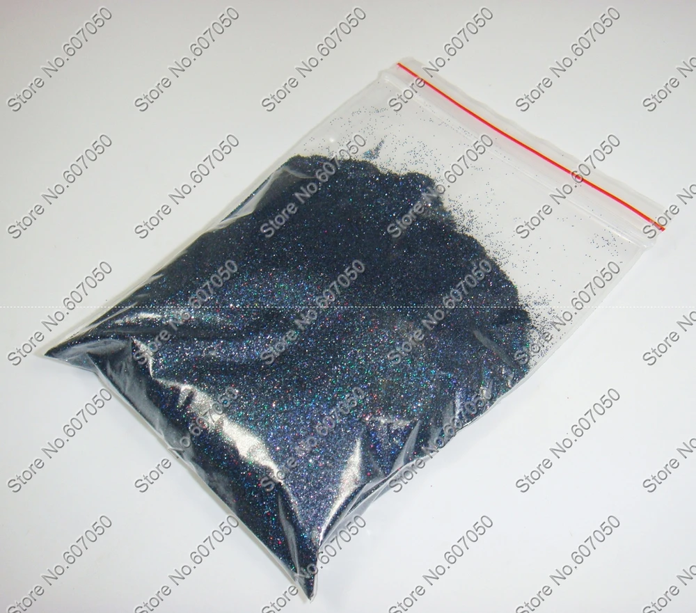 50 грамм х 1/12"(0.2 мм) 008 inch Голографический лазерный черный Цвет Сияющий изысканные Глиттеры для ногтей пыли Косметическая пудра для Дизайн ногтей блеск ремесел