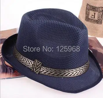 Новинка, 10 шт./лот, модная Мужская/Женская одноцветная Шляпа Fedora jazz, Повседневная шляпа, 12 цветов