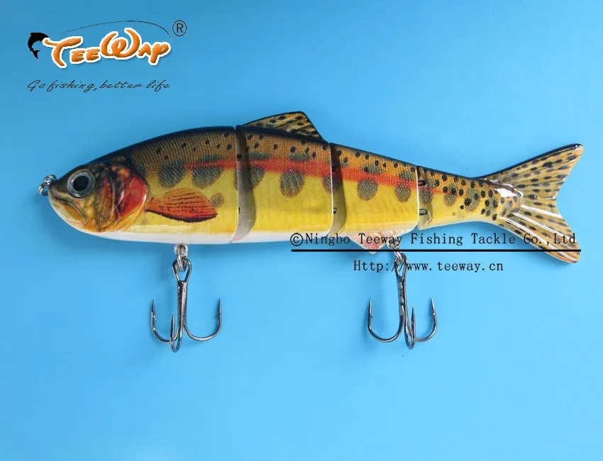 Продукт Рыбалка приманки 4 Сегмент Swimbait Жесткий приманки медленно 35 г 15 см рыболовный крючок Рыболовные снасти FL4-LM05