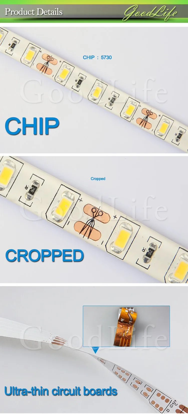 DC12V Светодиодный светильник 5730 SMD 60 Светодиодный/м 5 м/лот IP65 Водонепроницаемый гибкий светильник Холодный белый, теплый белый 5730 ярче, чем 5630 5050