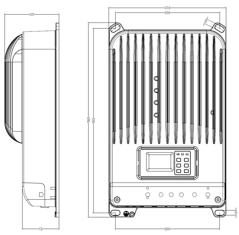 MPPT 45A контроллер солнечного заряда iTracer IT4415, 45 Ампер IT4415ND 12 V 24 V 36 V 48 V EP Контроллер заряда солнечной батареи Регуляторы