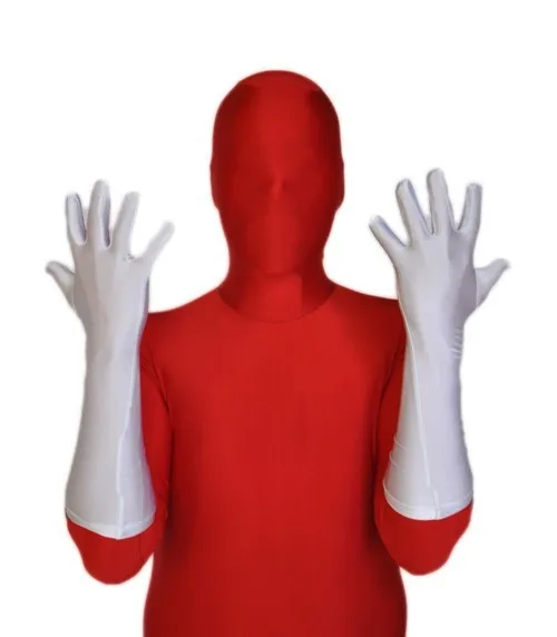 Free Shipping DHL Lycra Spadex Zentai Elbow Zentai Gloves Costume Halloween Party Superhero Size Custom Made (2)