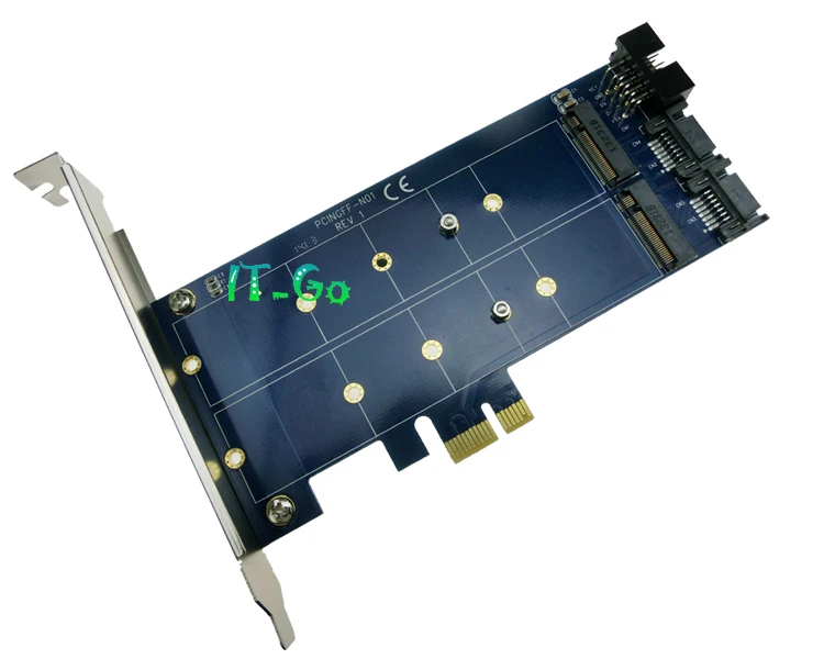 Двойной 7pin SATA для Dual M.2(NGFF) SSD адаптера