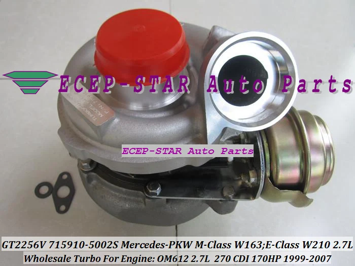 GT2256V 715910-5002S 715910-0001  715910 Turbo Turbocharger For Mercedes-PKW M-Class W163;E-Class 270 CDI W210 1999-2007 OM612 2.7L 170HP