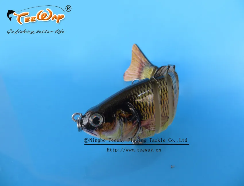 Продукт рыболовные приманки 7 Сегмент Swimbait тяжелая приманка медленная 14g 10 см рыболовный крючок Рыболовные снасти FL7-F05