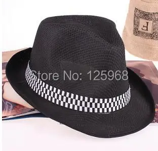 Новинка, 10 шт./лот, модная Мужская/Женская одноцветная Шляпа Fedora jazz, Повседневная шляпа, 12 цветов