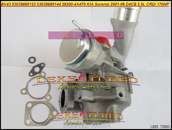 BV43 53039880122 53039880144 28200-4A470 Turbo Turbocharger For KIA Sorento 2001-2006 Engine D4CB 2.5L CRDi 170HP (2)
