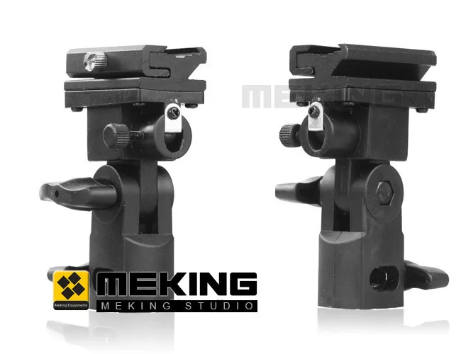 Горячий 2шт Meking Вспышка Горячий башмак Speedlite крепление для зонта держатель Поворотный Светильник Стенд Кронштейн B для триггера Горячий башмак вспышка