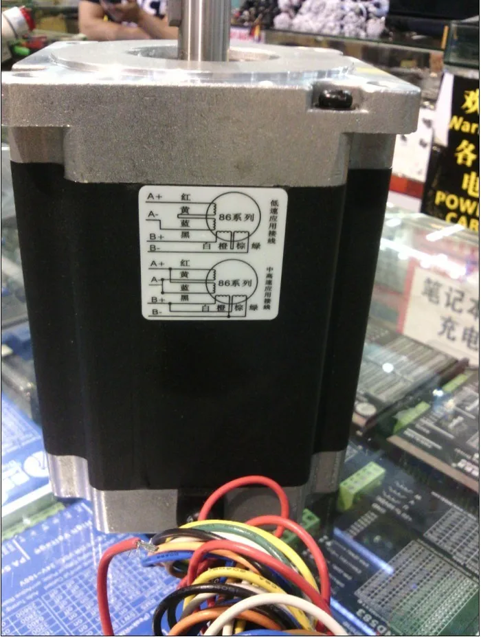 Новый Leadshine 2 фазы шаговый двигатель 86HS85 NEMA 34 ЧПУ запустить двигатель 1,8 активизации угол проведение ток 8,5 нм ЧПУ системы двигателя