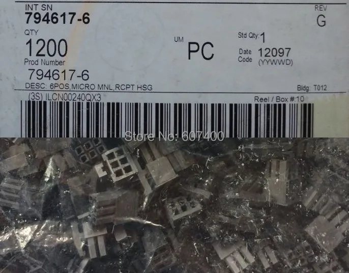 794617-6 CONN RCPT 3 мм 6pos DL Mate-N-L черный цвет TYCO Корпуса TE корпуса AMP корпусов разъемы 100% Новые оригинальные запасные части