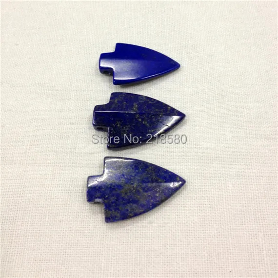 H-SP33 Синий Лазурит Arrowhead кулон камень Шарм