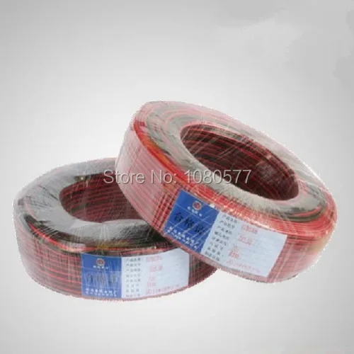 50 м/лот, 2Pin красные, черные Провода, 22awg Луженая Медь ПВХ изоляцией Провода, расширение электронный кабель fio
