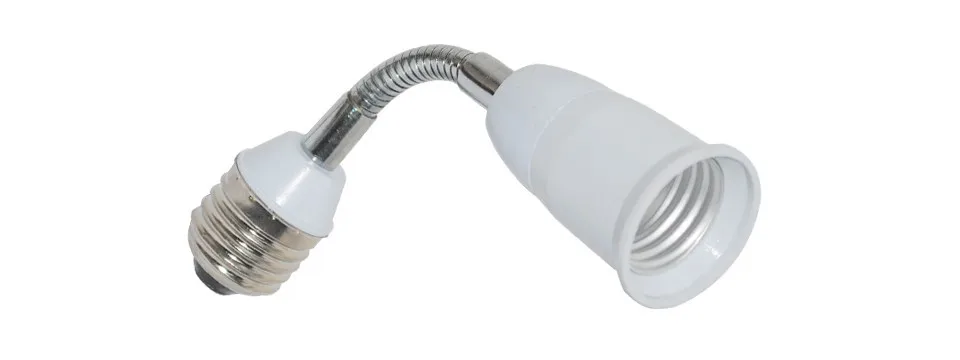 Бренд Foxanon Новинка 16 см E27 для E27 гибкий держатель лампы расширение базы светодиодный свет лампы разъем для конвертера, адаптера 1 шт./лот