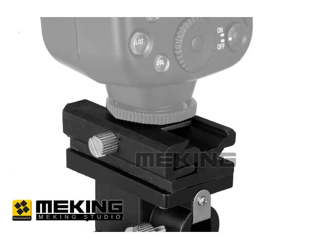 Горячий 2шт Meking Вспышка Горячий башмак Speedlite крепление для зонта держатель Поворотный Светильник Стенд Кронштейн B для триггера Горячий башмак вспышка