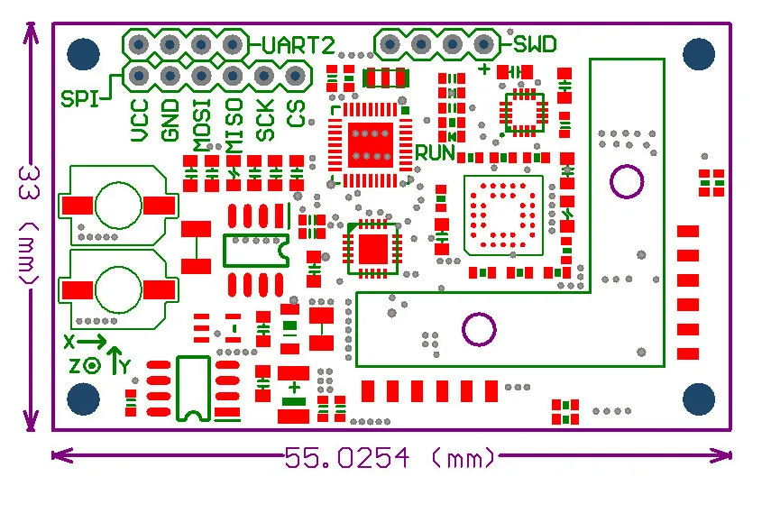 I9DOF модуль ADXRS620+ ADXL203+ 5983 модуль