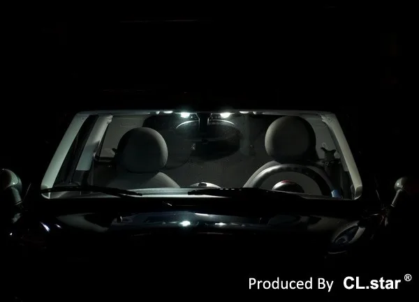 12 шт. xcanbus ошибок для Mini Cooper R56 светодиодные лампы внутреннего освещения плафон комплект посылка(2007-2010